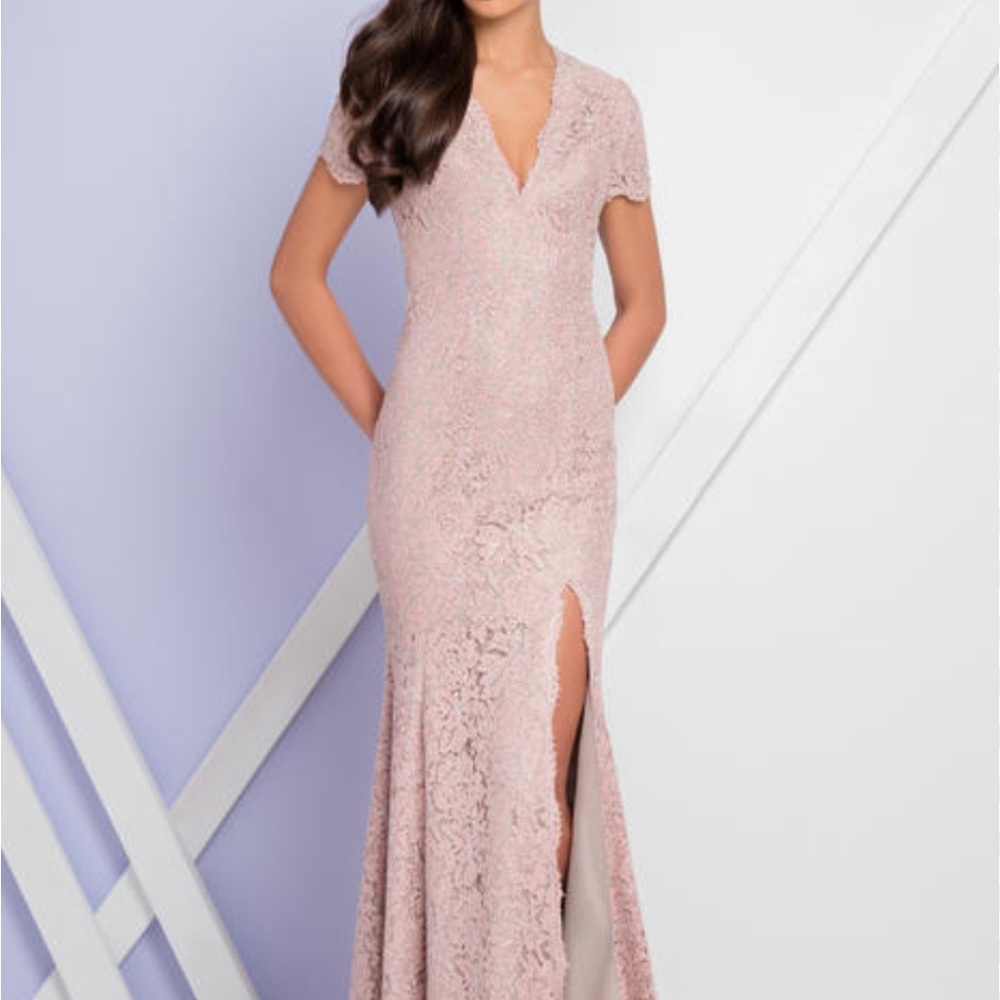 Terani Couture Shadow Pink Gown